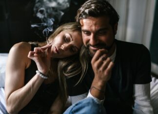 you take what you can get A Couple Smoking Weed Together