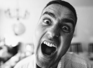 CHRISTMAS AT THE MENTAL HOSPITAL men's white top